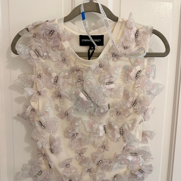 Cynthia Rowley Tops - Cynthia Rowley Butterfly Crop NWT